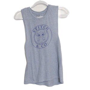 Stitch & Co. Blue Speckled Sleeveless Tank Top Size XS